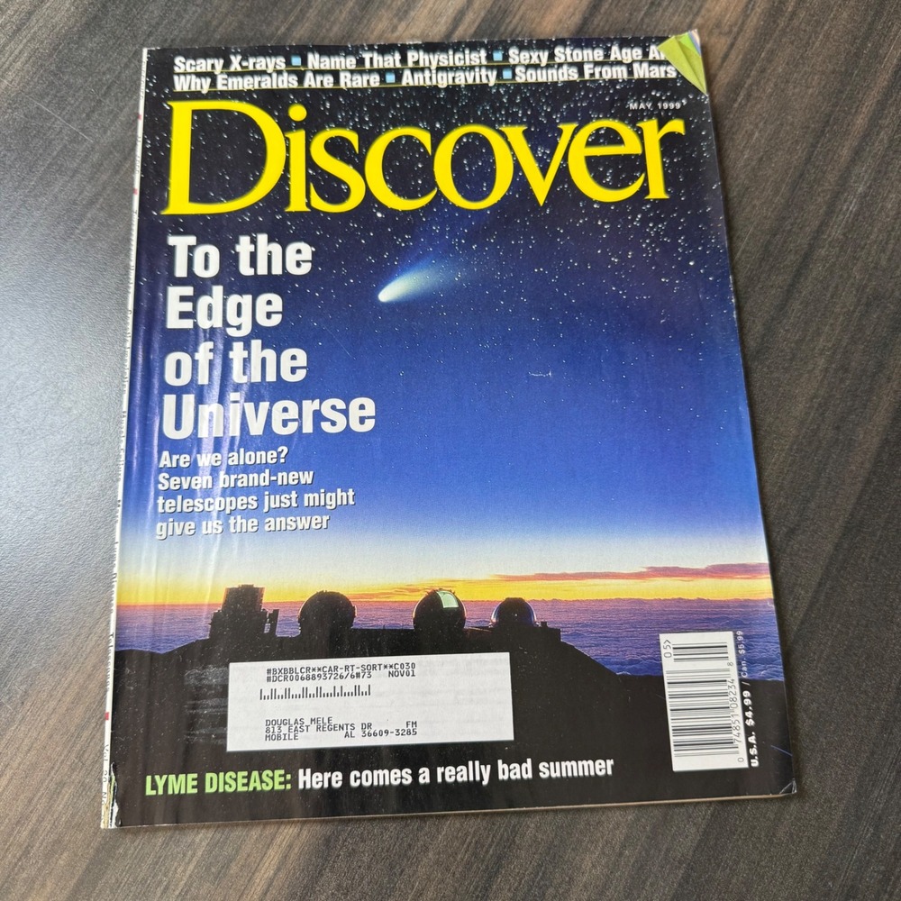 Discover Magazine May 1999‎ To the Edge of the Universe Space Comet Astronomy